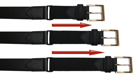 D555 Matthew X-tender belt Black, 4,4cm - Övek - Nagyméretű Övek W40-W70/2XL-8XL