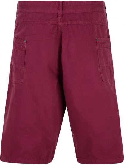 Kam Jeans 385 Shorts Burgundy - Rövidnadrág - Nagyméretű Rövidnadrág W40-W60