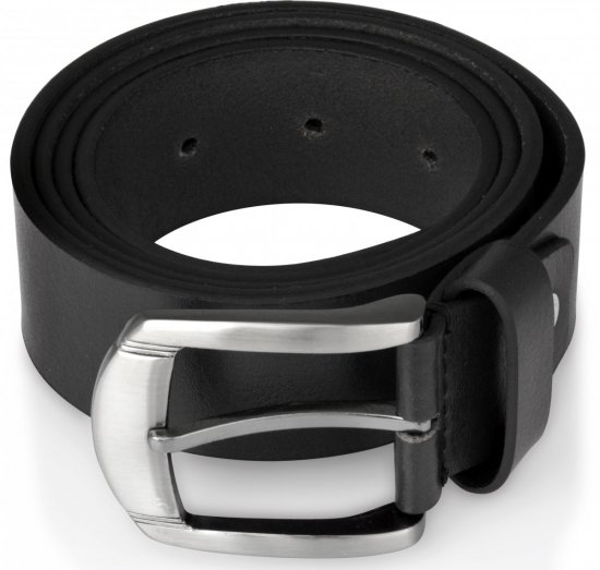 Woodland Jeans belt Genuine Leather Black, 4cm - Övek - Nagyméretű Övek W40-W70/2XL-8XL