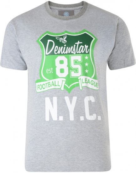 Kam Jeans Star 2-pack T-shirt Grey/Purple - Pólók - Nagyméretű pólók - 2XL-14XL