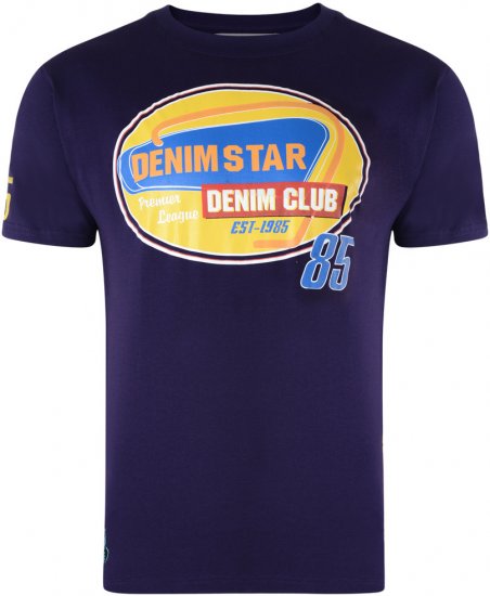 Kam Jeans Star 2-pack T-shirt Grey/Purple - Pólók - Nagyméretű pólók - 2XL-14XL