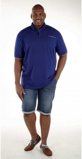 D555 Asia Polo Shirt Blue - Pólóingek - Galléros Pólók 2XL-8XL - Pólóingek 2XL-8XL