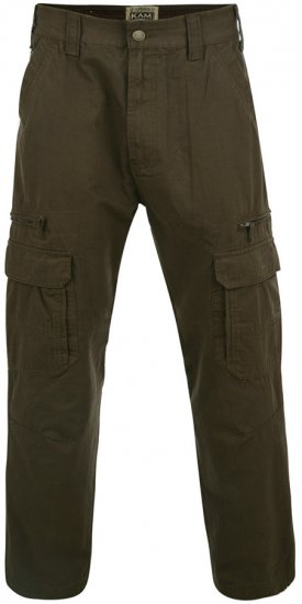 Kam Jeans Cargo pants Khaki TALL SIZES - FÉRFIRUHÁZAT MT-6XLT - TALL-méretek
