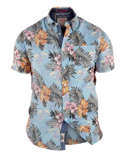 D555 Honolulu Short Sleeve Shirt - Ingek - Ingek 2XL-10XL