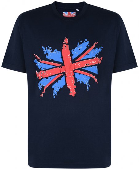 Kam Jeans Union Jack T-shirt - Pólók - Nagyméretű pólók - 2XL-14XL