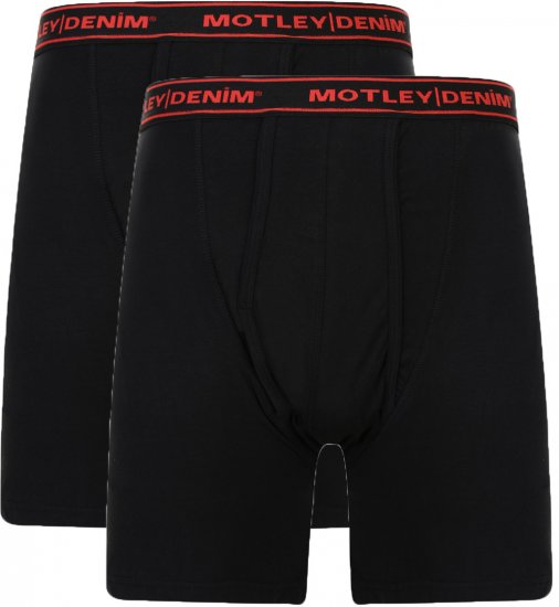 Motley Denim Boxer Shorts Black 2-pack - Alsónemű & strandruhák - Nagyméretű Alsónemű 2XL-8XL
