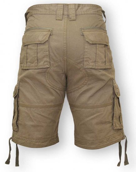 D555 Jarrod Cargo Short Khaki - Rövidnadrág - Nagyméretű Rövidnadrág W40-W60
