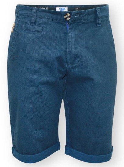 D555 Bruce Chino Short Blue - Rövidnadrág - Nagyméretű Rövidnadrág W40-W60