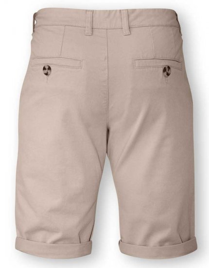 D555 COLTEN Stretch Cotton Chino Short Beige - Rövidnadrág - Nagyméretű Rövidnadrág W40-W60