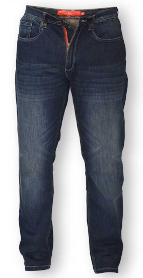 D555 BOURNE Tapered Dark Vintage Stretch Jeans - Farmer & nadrág - Farmer és nadrág - W40-W70