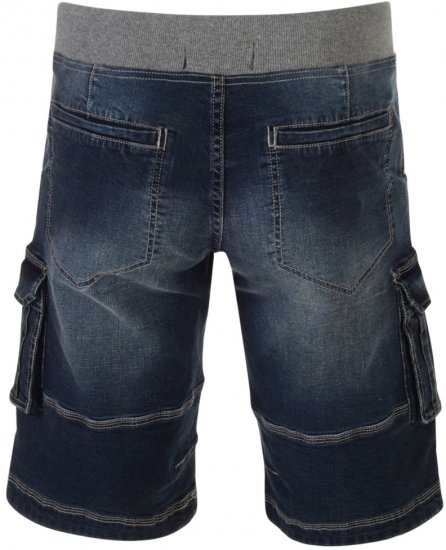 Kam Jeans Dito Denim Shorts Dark Used - Rövidnadrág - Nagyméretű Rövidnadrág W40-W60