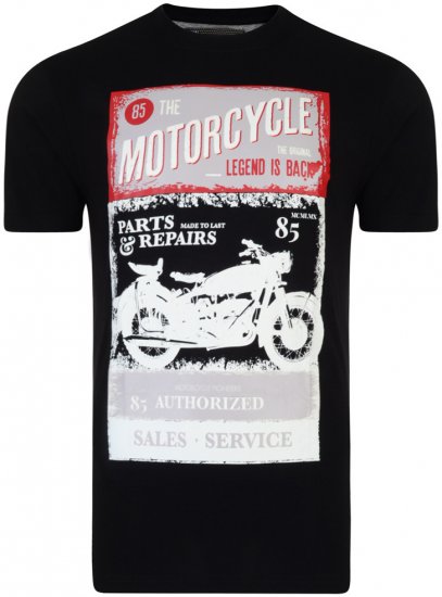 Kam Jeans Motorcycle Tee - Pólók - Nagyméretű pólók - 2XL-14XL