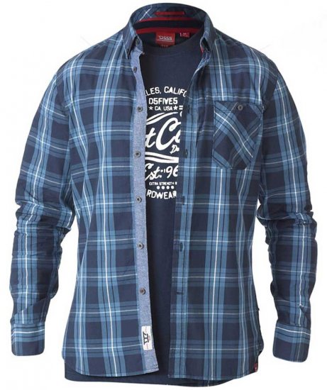 D555 Smith Shirt & T-shirt Combo - Ingek - Ingek 2XL-10XL