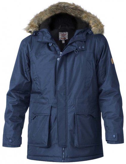 D555 Lovett Parka Navy - Kabátok - Nagyméretű Kabátok - 2XL-8XL