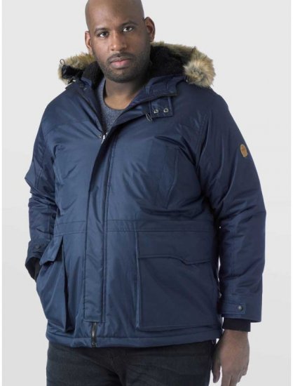 D555 Lovett Parka Navy - Kabátok - Nagyméretű Kabátok - 2XL-8XL