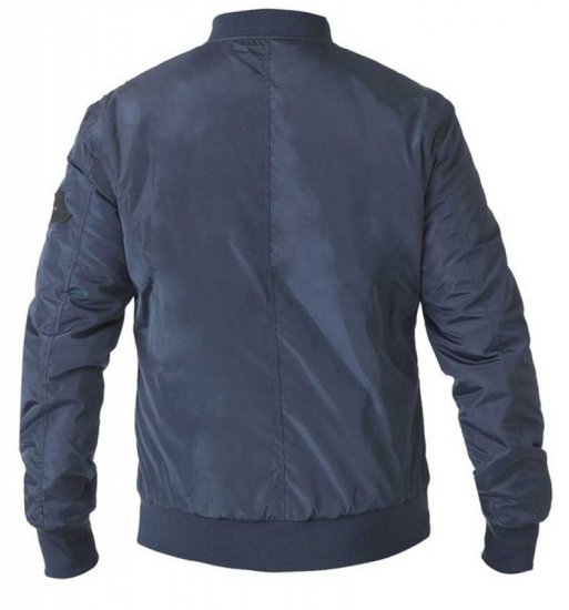 D555 Pedro Bomber Jacket Navy - Kabátok - Nagyméretű Kabátok - 2XL-8XL