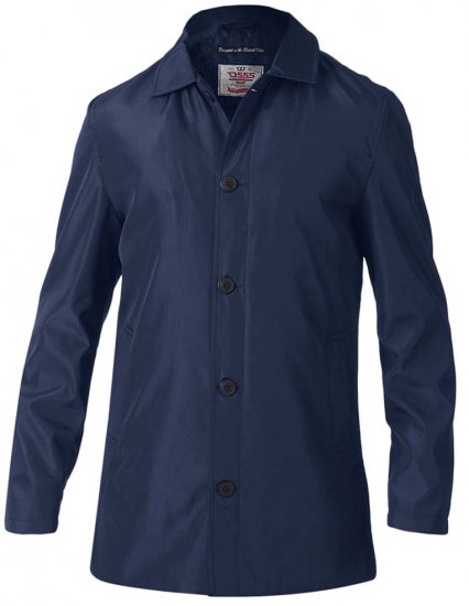 D555 Hampton Raincoat Navy - Kabátok - Nagyméretű Kabátok - 2XL-8XL