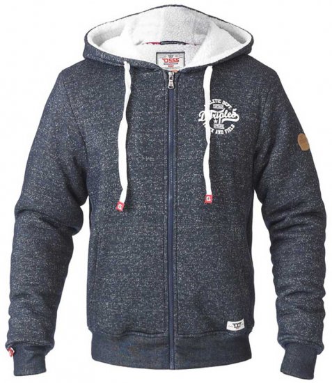D555 Hulk Fur Lined Zipper Hood Navy - Pulóverek & kapucnis pulóverek - Pulóverek & Kapucnis pulóver 2XL-12XL