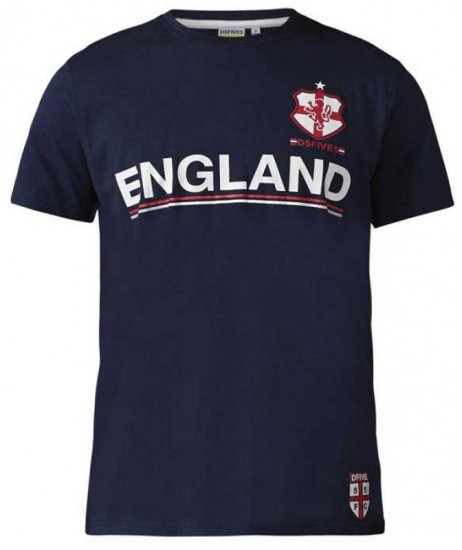 D555 Leon T-shirt Navy - Pólók - Nagyméretű pólók - 2XL-14XL
