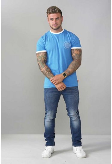 D555 Otis T-shirt Blue - Pólók - Nagyméretű pólók - 2XL-14XL