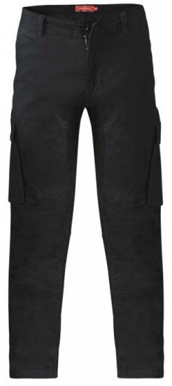 D555 Nelson Stretch Tapered Cargo Pants Black - Farmer & nadrág - Farmer és nadrág - W40-W70