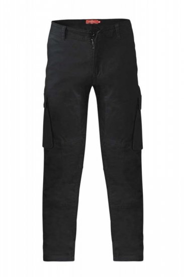 D555 Nelson Stretch Tapered Cargo Pants Black - Farmer & nadrág - Farmer és nadrág - W40-W70