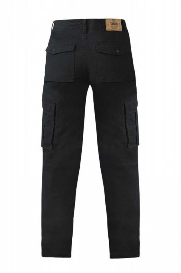 D555 Nelson Stretch Tapered Cargo Pants Black - Farmer & nadrág - Farmer és nadrág - W40-W70