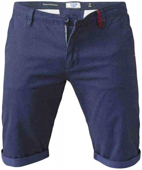 D555 Rupert Shorts Navy - Rövidnadrág - Nagyméretű Rövidnadrág W40-W60