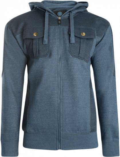 Kam Jeans 700 Contrast Print Hoody Denim - Pulóverek & kapucnis pulóverek - Pulóverek & Kapucnis pulóver 2XL-12XL