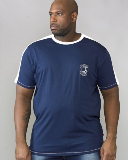 D555 Rick T-shirt Navy - Pólók - Nagyméretű pólók - 2XL-14XL