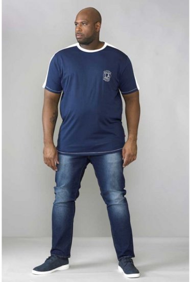 D555 Rick T-shirt Navy - Pólók - Nagyméretű pólók - 2XL-14XL