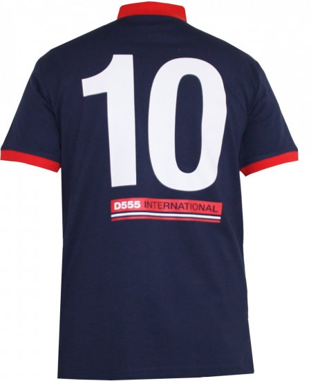 D555 Foster Polo Navy - Pólóingek - Galléros Pólók 2XL-8XL - Pólóingek 2XL-8XL