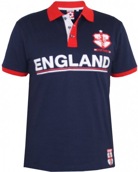 D555 Foster Polo Navy - Pólóingek - Galléros Pólók 2XL-8XL - Pólóingek 2XL-8XL