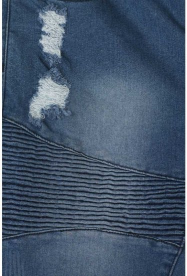 D555 Rodrigo Stretch Biker Style Shorts - Rövidnadrág - Nagyméretű Rövidnadrág W40-W60