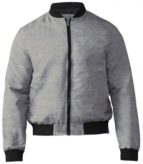 D555 Lou Bomber Jacket Grey - Kabátok - Nagyméretű Kabátok - 2XL-8XL