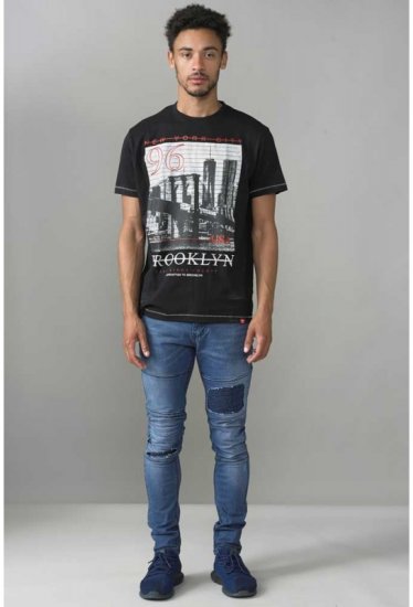 D555 Cain T-shirt Black - Pólók - Nagyméretű pólók - 2XL-14XL