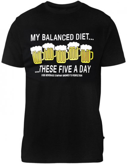 D555 Madison T-shirt Black - Pólók - Nagyméretű pólók - 2XL-14XL