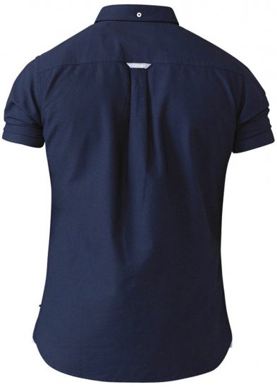 D555 Norman Short Sleeve Oxford Shirt Navy - Ingek - Ingek 2XL-10XL