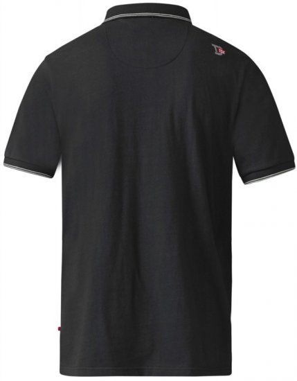 D555 Cecil Polo Black - Pólóingek - Galléros Pólók 2XL-8XL - Pólóingek 2XL-8XL
