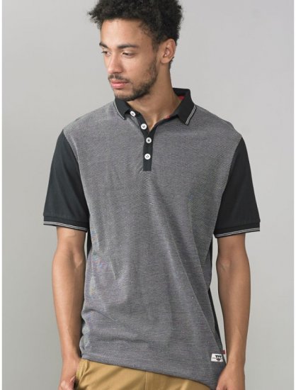 D555 Cecil Polo Black - Pólóingek - Galléros Pólók 2XL-8XL - Pólóingek 2XL-8XL