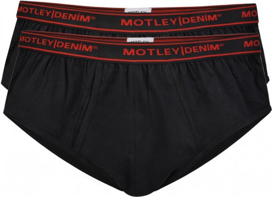 Motley Denim Briefs Black 2-pack - Alsónemű & strandruhák - Nagyméretű Alsónemű 2XL-8XL