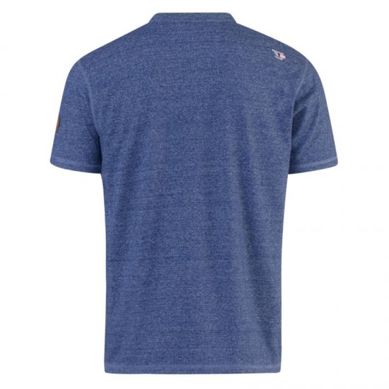 D555 Daniel Grandad T-shirt Denim - Pólók - Nagyméretű pólók - 2XL-14XL