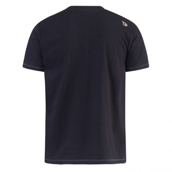 D555 Phillip T-shirt Black - Pólók - Nagyméretű pólók - 2XL-14XL