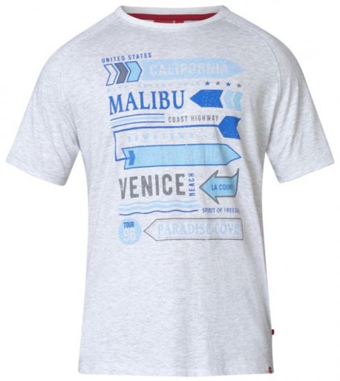 D555 Norris T-shirt Grey - Pólók - Nagyméretű pólók - 2XL-14XL