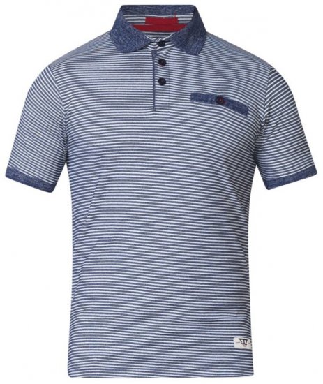 D555 Tyrone Polo Blue - Pólóingek - Galléros Pólók 2XL-8XL - Pólóingek 2XL-8XL