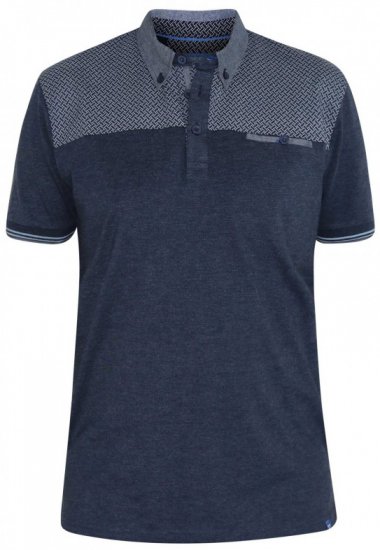 D555 Brent Polo Denim Blue - Pólóingek - Galléros Pólók 2XL-8XL - Pólóingek 2XL-8XL