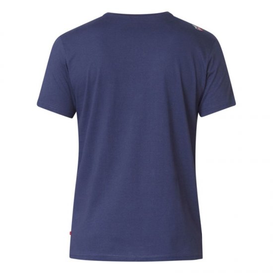 D555 Kenton T-shirt Navy - Pólók - Nagyméretű pólók - 2XL-14XL