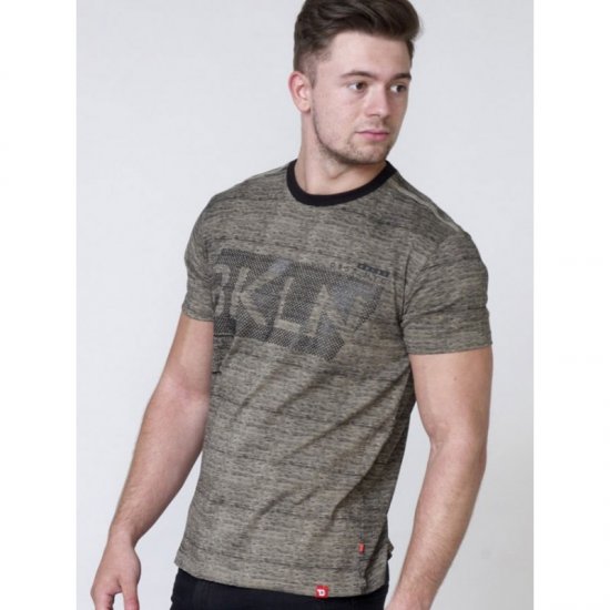 D555 NewYork Brooklyn T-shirt Khaki - Pólók - Nagyméretű pólók - 2XL-14XL