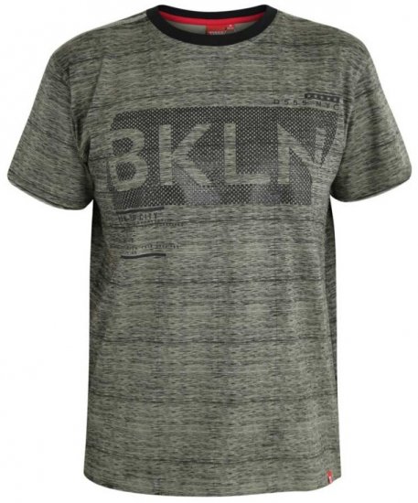 D555 NewYork Brooklyn T-shirt Khaki - Pólók - Nagyméretű pólók - 2XL-14XL