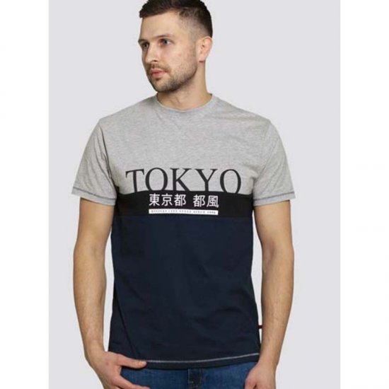 D555 Morris T-shirt Navy - Pólók - Nagyméretű pólók - 2XL-14XL